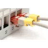 DIGITUS - Clipes de cabo com codificação de cores - para cabo de patch - amarelo (embalagem de 100) (A-CC-Y)