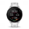 Smartwatch GARMIN Forerunner 165 — GPS, AMOLED 1,2 polegadas, 4 GB, 5 ATM, 11 dias de bateria, Caixa cinzenta, Bracelete branca