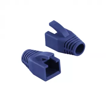 Logilink | Bainha de alívio de tração para ficha RJ45, 8,0 mm (50 unid.) | MP0035B | azul