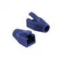 Logilink | Bainha de alívio de tração para ficha RJ45, 8,0 mm (50 unid.) | MP0035B | azul