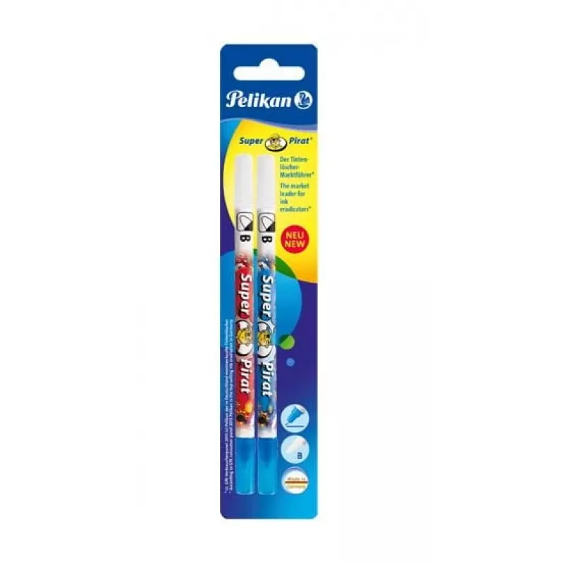 Borracha Pelikan Super-Pirat F/B multicolor 2 unid.