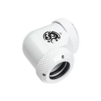 Adaptador BitsPower Multi-Link 90° para 2x 12mm AD Fittings — branco (BP-DWE90DML)