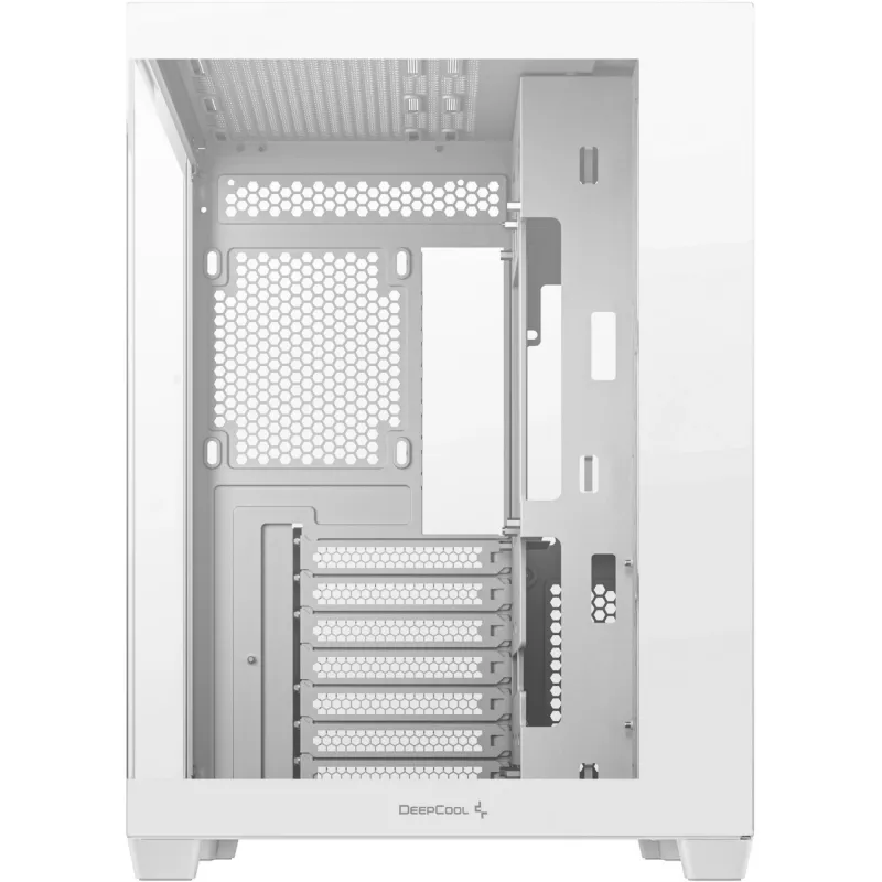 Caixa de PC DeepCool CG530 WH Midi Tower – ATX/Micro ATX/ITX, vidro temperado, 2×3,5 polegadas + 3×2,5 polegadas baías, suporta GPUs até 410 mm