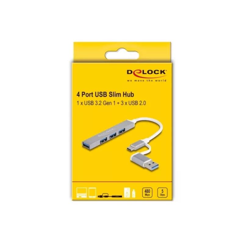 Delock 64214 Produto prateado