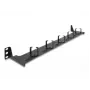 Painel de encaminhamento de fibra ótica DeLOCK 19 polegadas 1U preto montagem em rack 1U