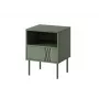 Mesa de cabeceira cama meble TRESSE 44×40×53 cm verde mate, 1 gaveta, conjunto de 2