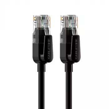 Cabo de rede patch CABLETIME Cat6 UTP, 8 m, preto