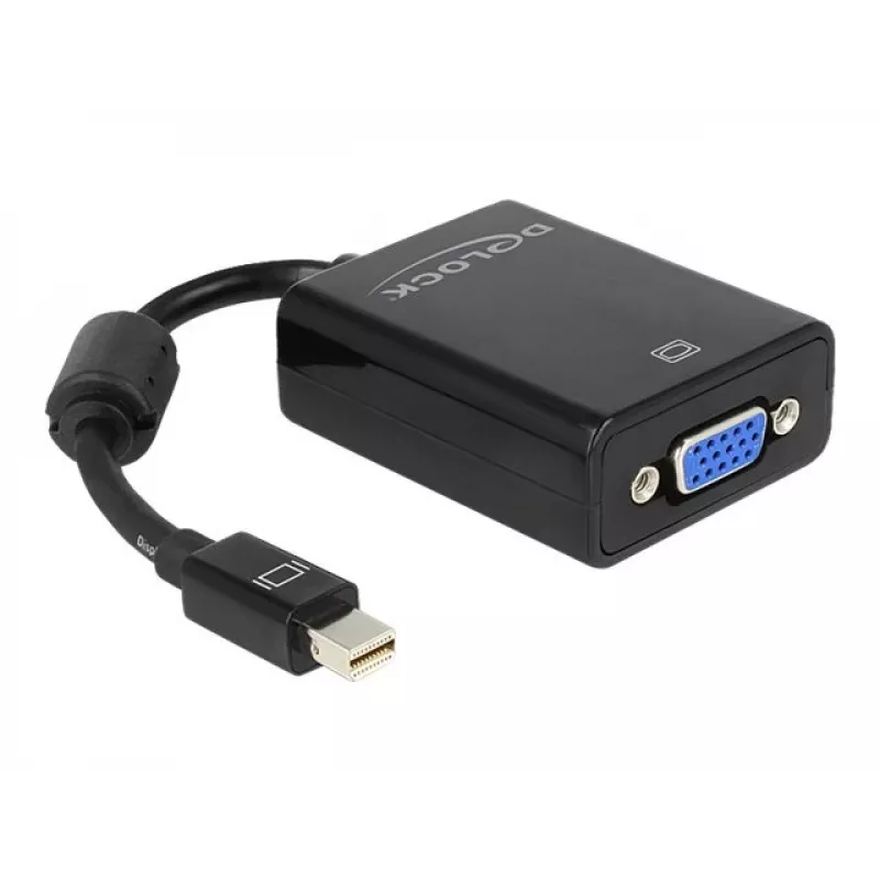 Adaptador de cabo de vídeo DeLOCK 65256 Mini DisplayPort para VGA