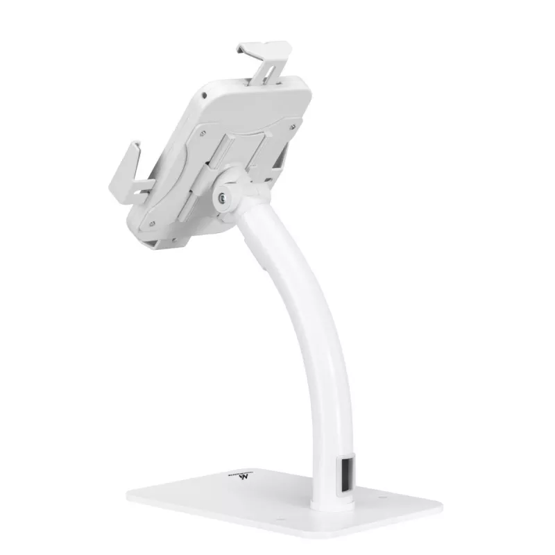 Suporte de secretária/parede para tablet MACLEAN MC-468W, branco, para tablets de 7,9–11 polegadas, conjunto de fixação e montagem, inclinação ajustável