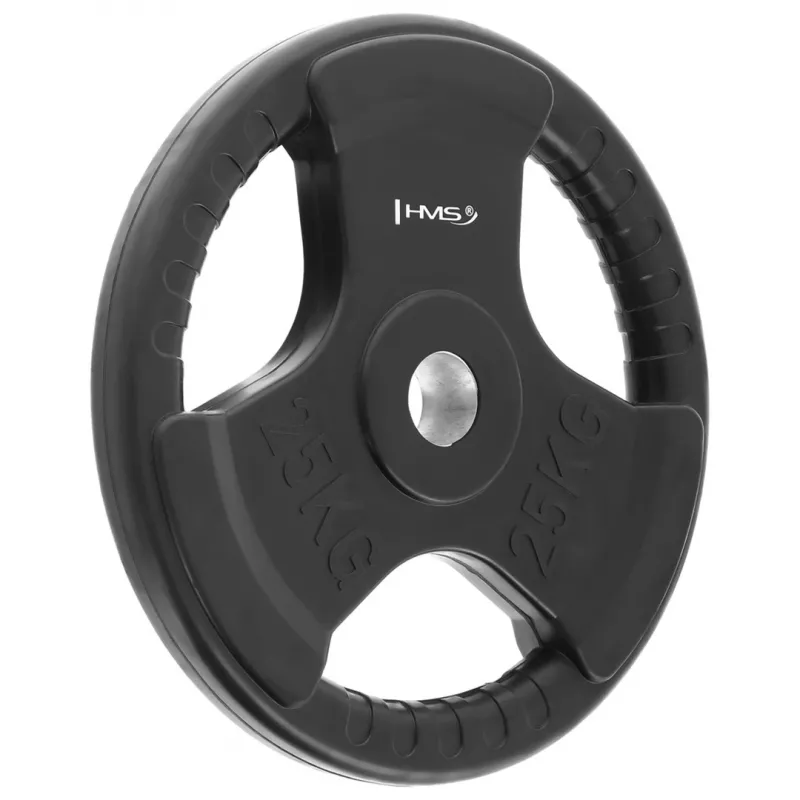 Disco de peso olímpico com revestimento de borracha 25 kg Hms TOK25