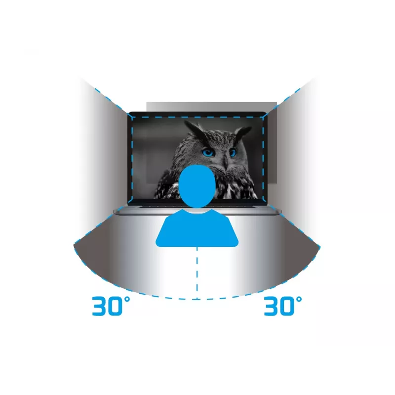 NATEC Owl NFP-1616 filtro de privacidade 13,3 polegadas (33,8 cm), 16:9, 293,9x165,5 mm