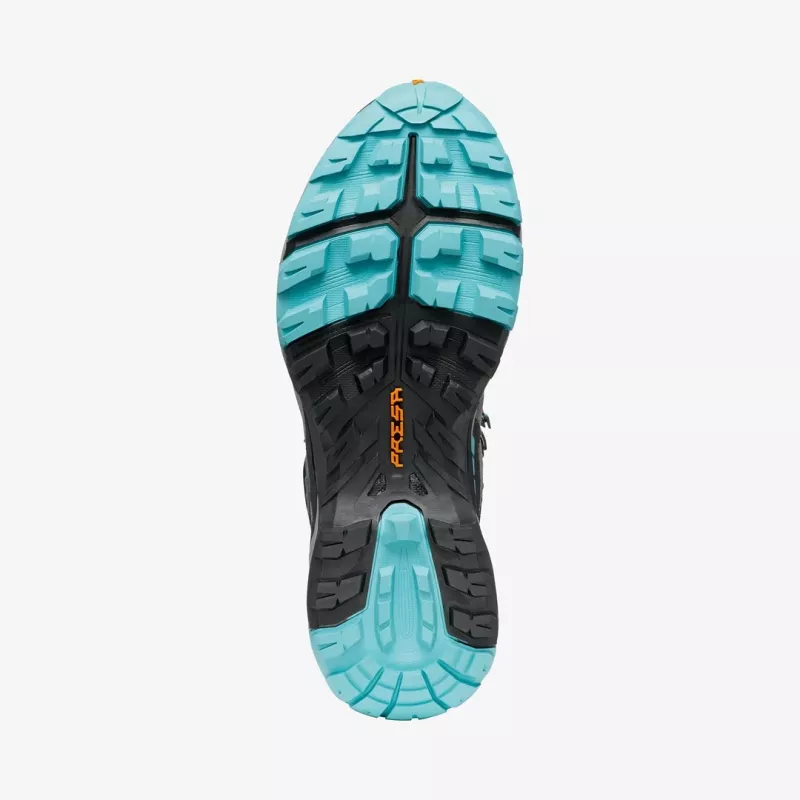 Scarpa Rush TRK GTX Woman sapatos de caminhada para senhora, tamanho 38, Midgray/Aqua