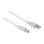 Cabo de ligação USB 2.0 ficha A para ficha B, 0,5 m, Good Connections® (2510-05)
