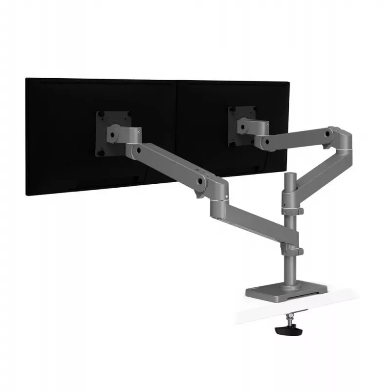 Ergotron LX Pro - conjunto de montagem (braço duplo) - para 2 ecrãs LCD - montagem em placa perfurada - alumínio - cinzento-escuro - tamanho do ecrã: até 61 cm (até 24 polegadas)