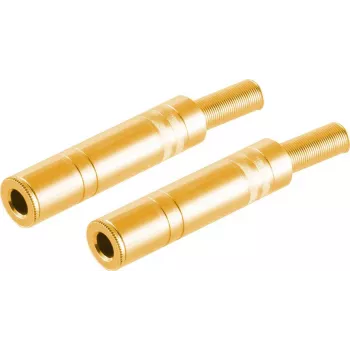 Conector de cabo ShiverPeaks BS50800-G2 6,3 mm dourado fêmea 2 unid.