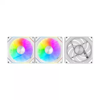 Ventoinha para caixa Darkflash Gauss G24 3-in-1 branco 120 mm — conjunto de 3, 120 mm
