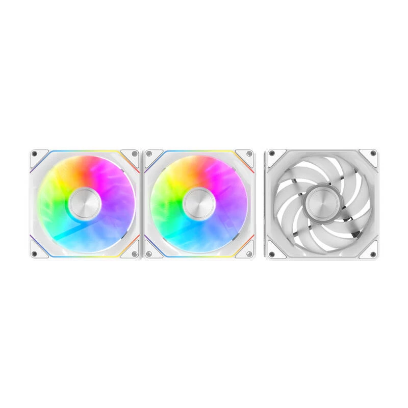 Ventoinha para caixa Darkflash Gauss G24 3-in-1 branco 120 mm — conjunto de 3, 120 mm