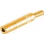 Conector de cabo ShiverPeaks BS50400-G 6,3 mm dourado fêmea
