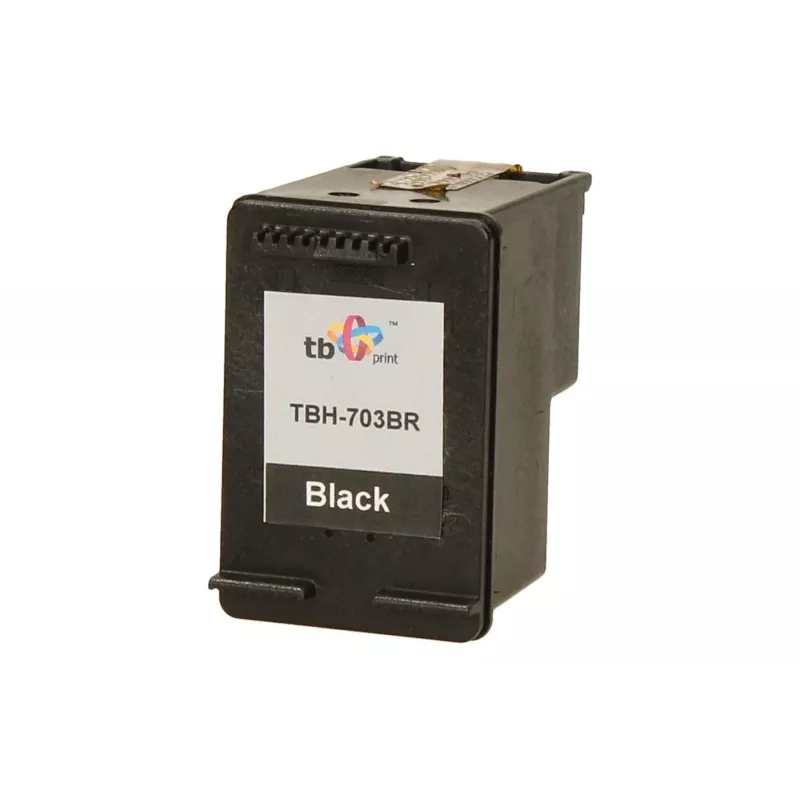 Tinteiro HP DJ D730/F735 preto recondicionado TBH-703BR (HP n.º 703 CD887AE)
