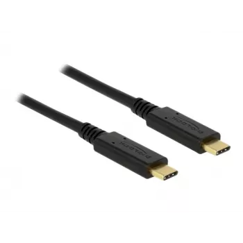 Cabo USB DeLOCK 83325 USB 2.0 3 m USB-C preto
