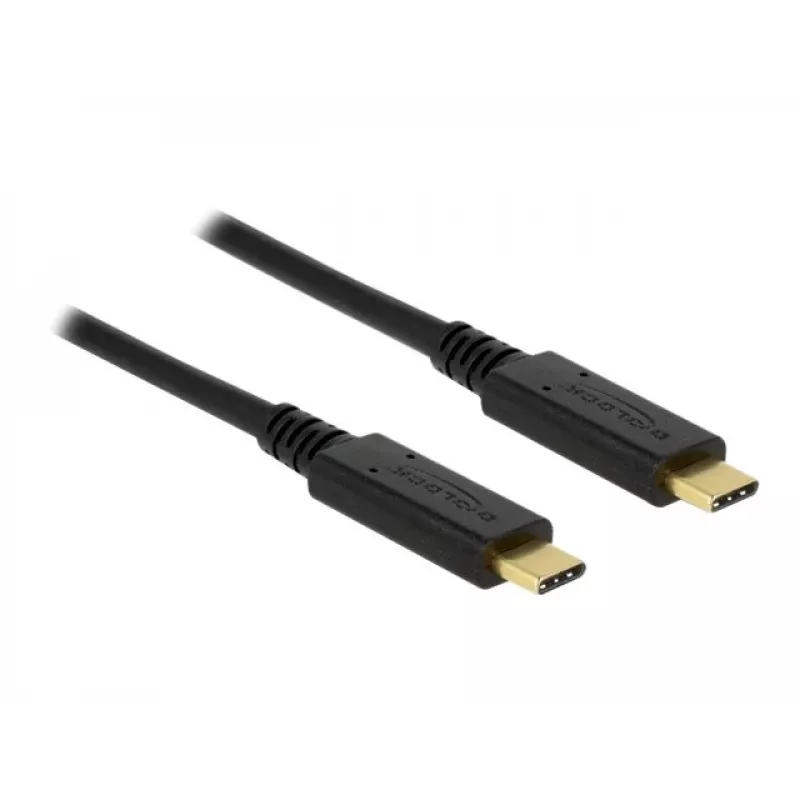 Cabo USB DeLOCK 83325 USB 2.0 3 m USB-C preto