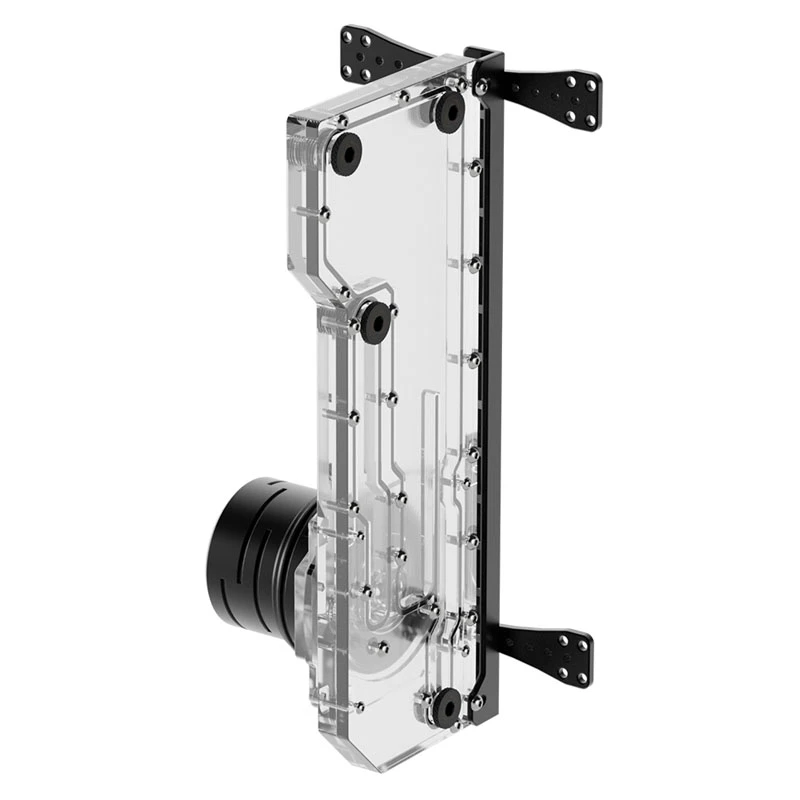 Placa de distribuição Singularity Resonance 2.0 Single D5 — placa de distribuição com reservatório de bomba única para refrigeração líquida personalizada