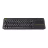 Logitech Wireless Touch Keyboard K400 Plus - Teclado - com touchpad - sem fios - 2,4 GHz - Bélgica - Preto