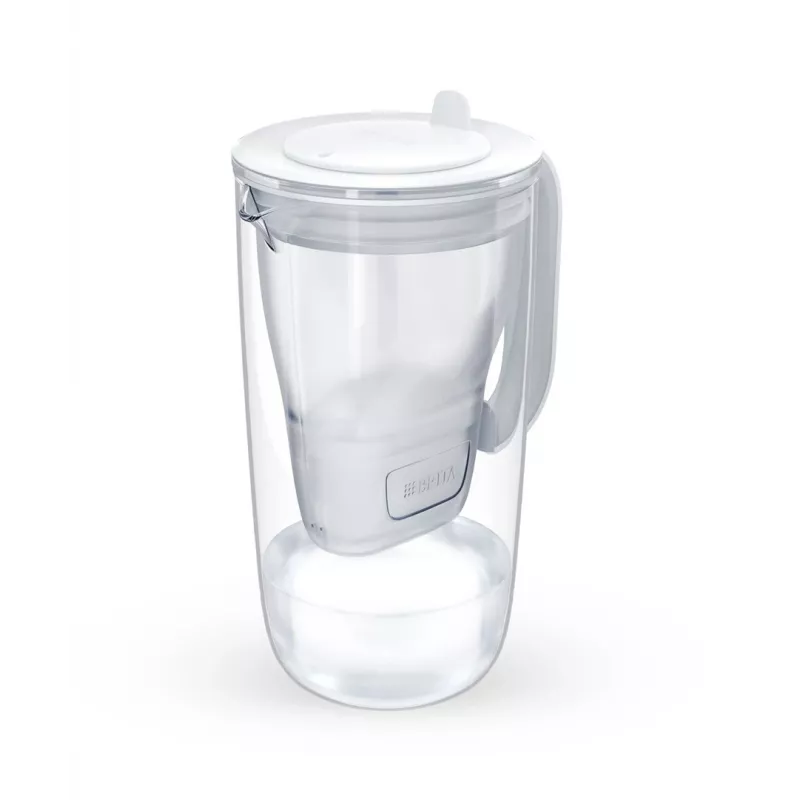 Brita Glass+1 Maxtra Pro Pure Performance jarro filtrante de vidro, 2,5 l totais / 1,5 l filtrados, adequado para máquina de lavar loiça, cinzento