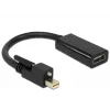 Adaptador de cabo de vídeo DeLOCK 62640 Mini DisplayPort para HDMI 0,25 m preto