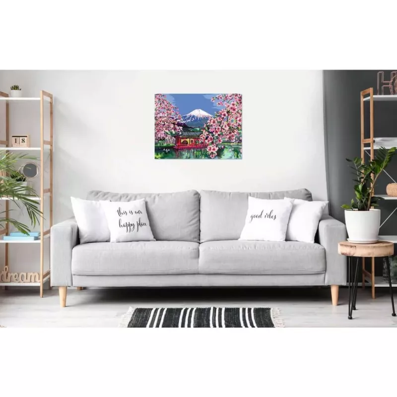 Conjunto de pintura Ravensburger CreArt Flor de Cerejeira Japonesa 23914 – conjunto de arte para pintar