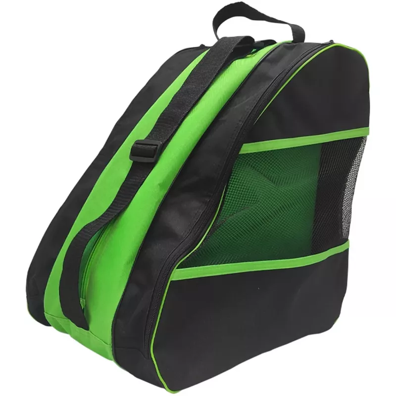 Patins em linha Muuwmi 682 tamanho ajustável 33–36 verde/preto com conjunto de proteções