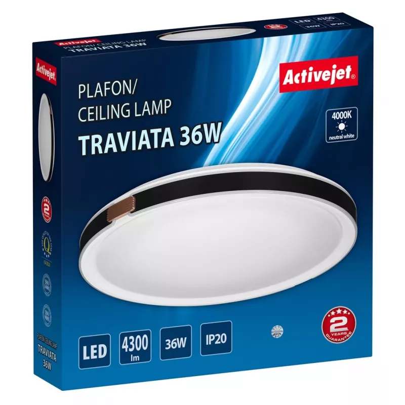 Activejet AJE-TRAVIATA Candeeiro de teto LED 36W