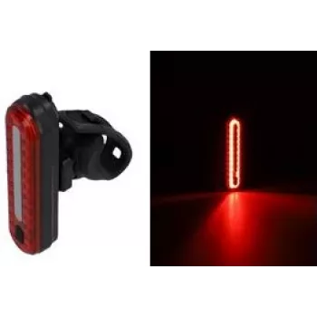 Luz traseira de bicicleta FISCHER com 50 LEDs e alimentação a pilhas, modelo 50641