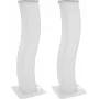Eurolite 32000060 2x Stage Stand 150 cm, curvo, com cobertura e bolsa, branco