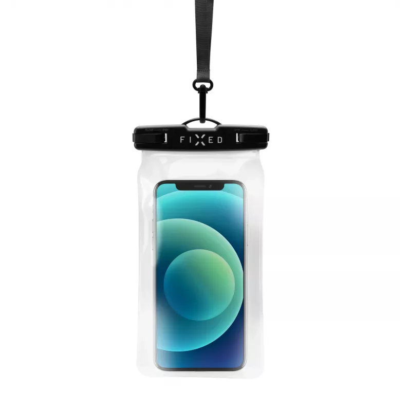 Capa universal à prova de água para telemóvel FIXED Fixed Float — Preto, tamanho universal, capa à prova de água