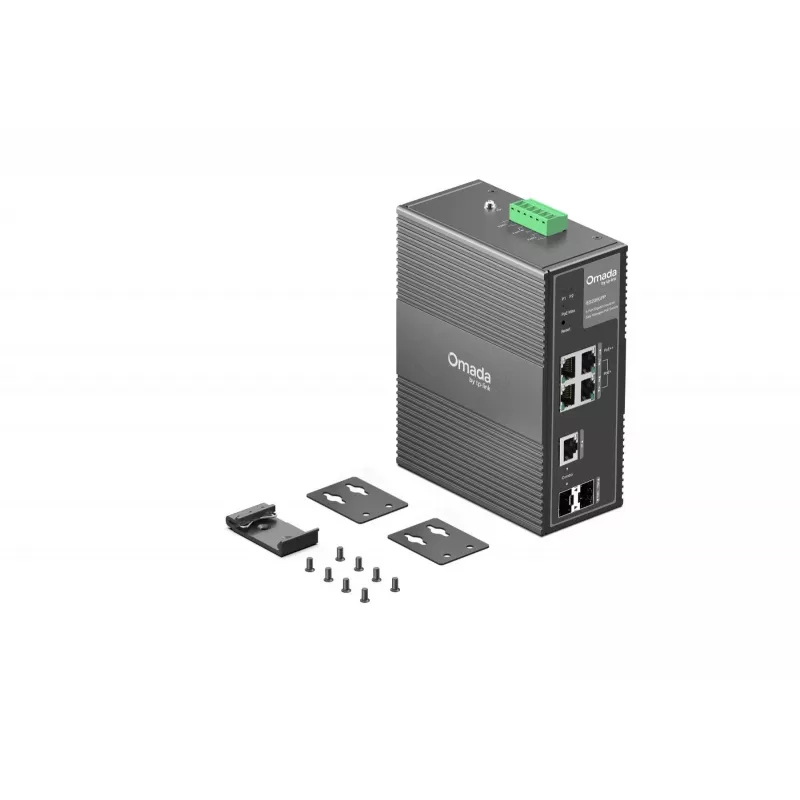 Switch de rede TP-Link IES206GPP gerido Gigabit Ethernet (10/100/1000) Power over Ethernet (PoE) preto