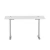 Mesa de altura ajustável Up Up Bjorn cinzenta, tampo L branco