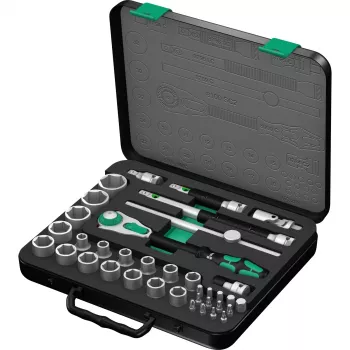 Conjunto de chaves de caixa Wera 05003645001 37 peças preto verde