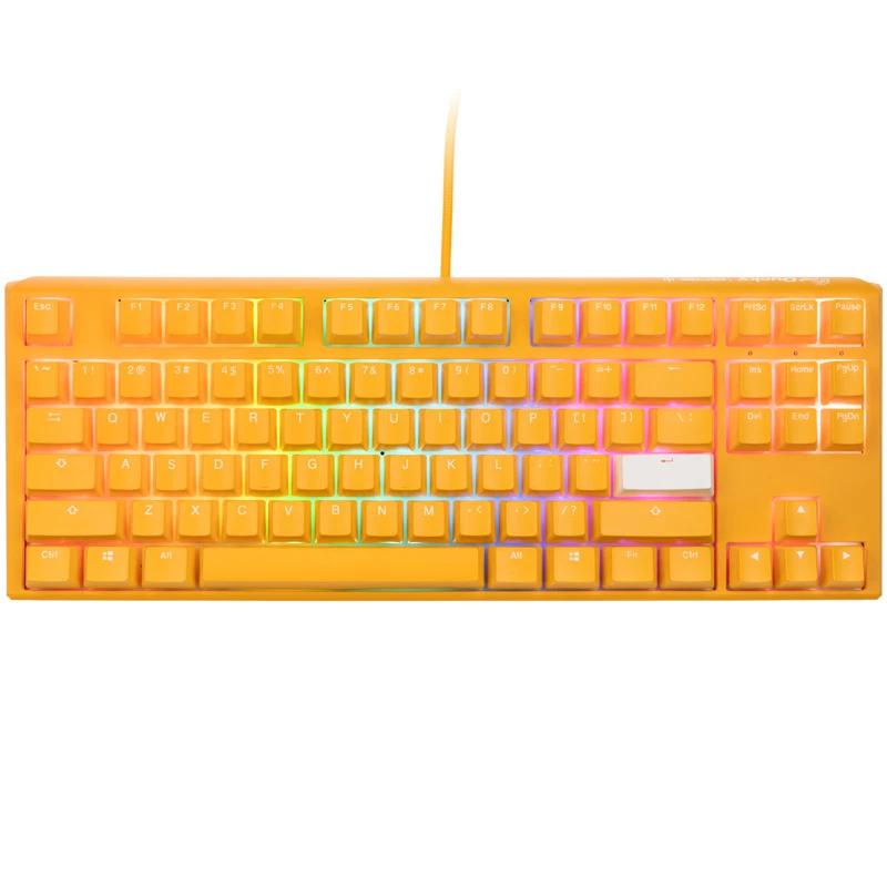 Teclado Gaming Ducky One 3 TKL USB QWERTY Inglês Amarelo