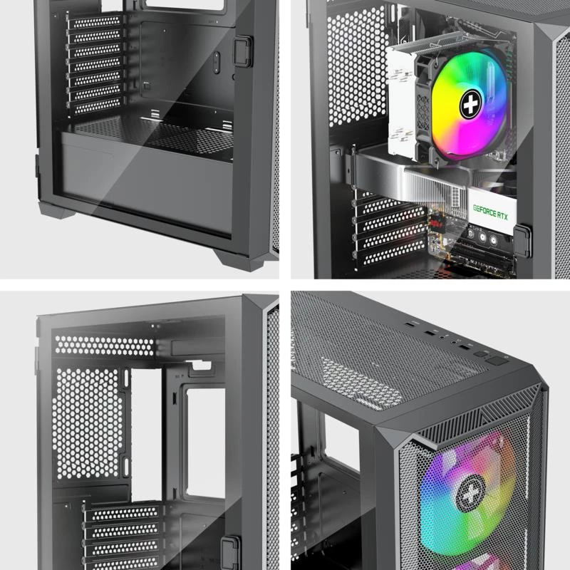 Caixa|XILENCE|ATX/micro ATX/Mini-ITX|preto|Midi Tower|PC|XG161