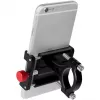 Suporte para smartphone de bicicleta LogiLink, fixo, preto/vermelho liga de alumínio de alta qualidade, adequado para dispositivos móveis - 1 unid. (AA0146)