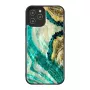 Capa de proteção iKins para Apple iPhone 12 Pro Max – design ágata aqua