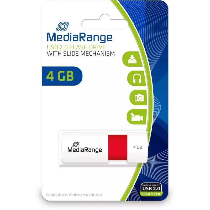Pen drive MediaRange 4 GB USB Type-A 2.0 MR970