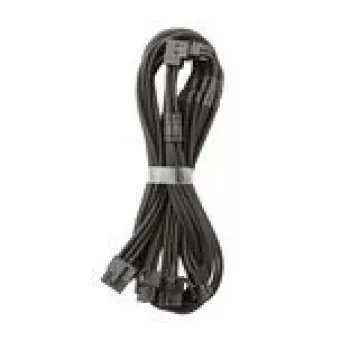 Cabo de ligação CableMod C-Series Pro - Variante A, 90°, 16-Pin para 4x8-Pin PCIe, preto