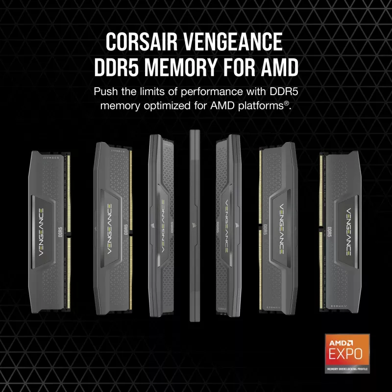 RAM Corsair D5 6400 32GB C30 Vengeance K2 2x16GB 1.4V (CMK32GX5M2B6400Z30)