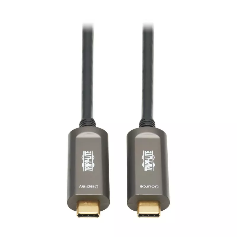Cabo de fibra ótica ativo (AOC) com certificação plenum USB-C para USB-C da série Eaton Tripp Lite