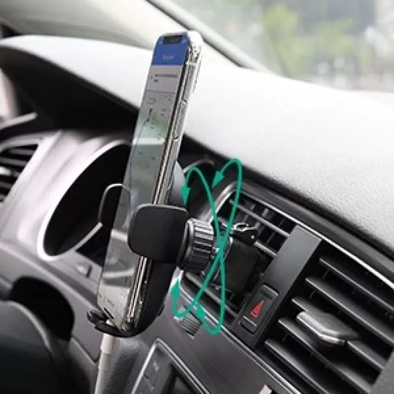 Suporte de telemóvel para automóvel Aukey HD-C48 para grelha de ventilação, rótula de 360°