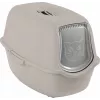 Caixa de areia para gatos rotho Kuweta Bailey bege – modelo 4004507422, caixa de areia compacta com tampa, filtro de carvão e pega
