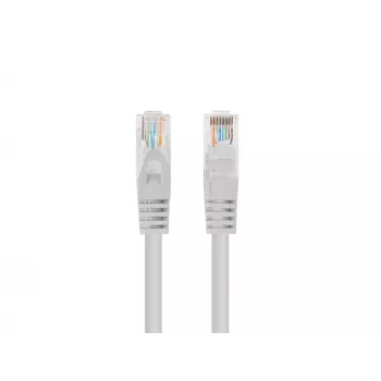 Cabo de rede LANBERG PCU5-10CC-0025-S Cat5e U/UTP RJ-45 — 0,25 m, Cinzento