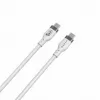 HYPER HyperJuice Cabo USB-C para USB-C de silicone 240W (0,9 m/1 m) - Branco